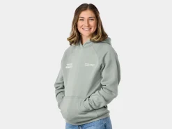 Best Sale Trek Bikes Trek Right Stacked Unisex Hoodie Sage Grey