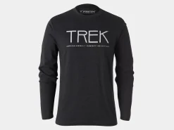 Outlet Trek Bikes Trek Vintage Logo Long Sleeve Unisex T-shirt Black