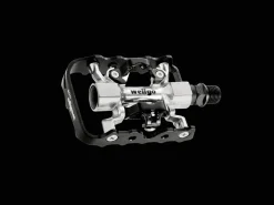 Fashion Trek Bikes Wellgo C176 Single Side Clipless with Platform Pedal Set Black/Silver