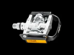 Clearance Trek Bikes Wellgo WPD-95B Single Side Clipless with Platform Pedal Set Silver/Black